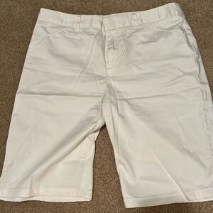 DKNY White Womans Bermuda Shorts